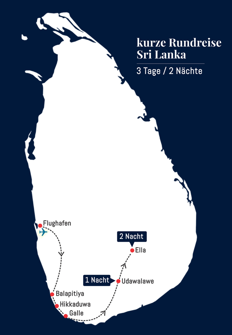 Kurztrip Sri Lanka - 3 Tage – 2 Nächte